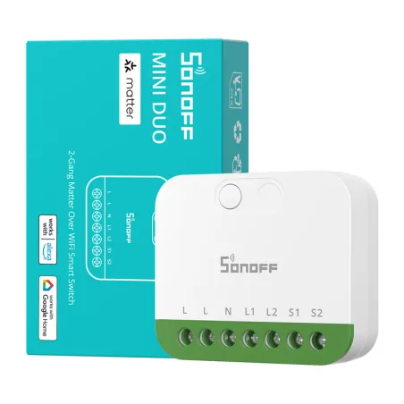 Sonoff MINI-2GS Matter two-channel mini switcher